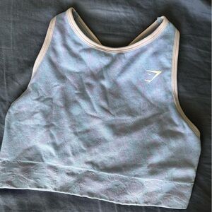 Gymshark Blue Sports Bra Seamless Racerback